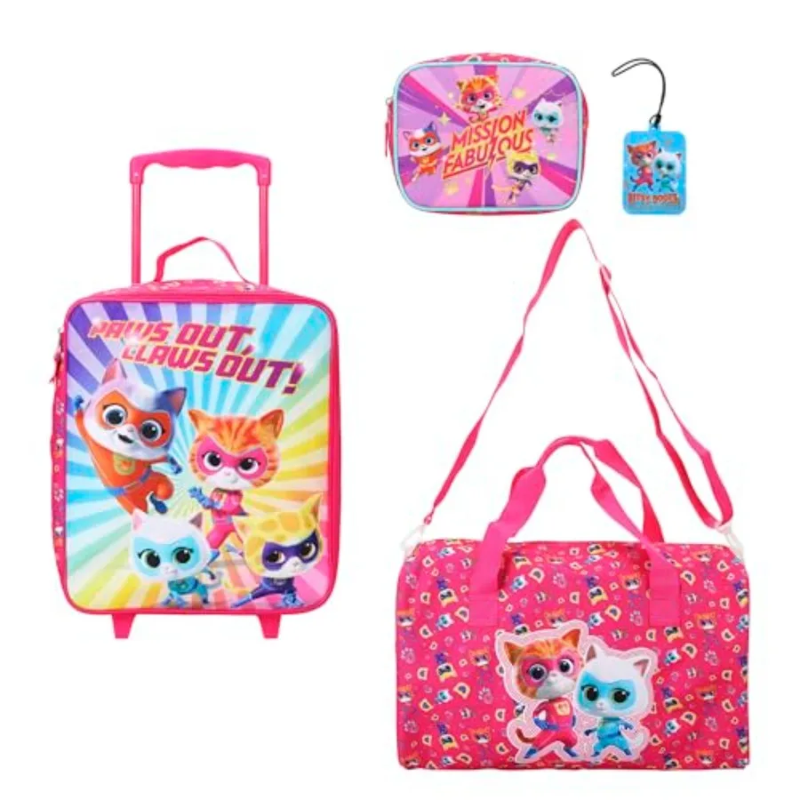 

' 4-Piece Travel Set With Suitcase, Duffle Bag, Toiletries Case, and Luggage Tag