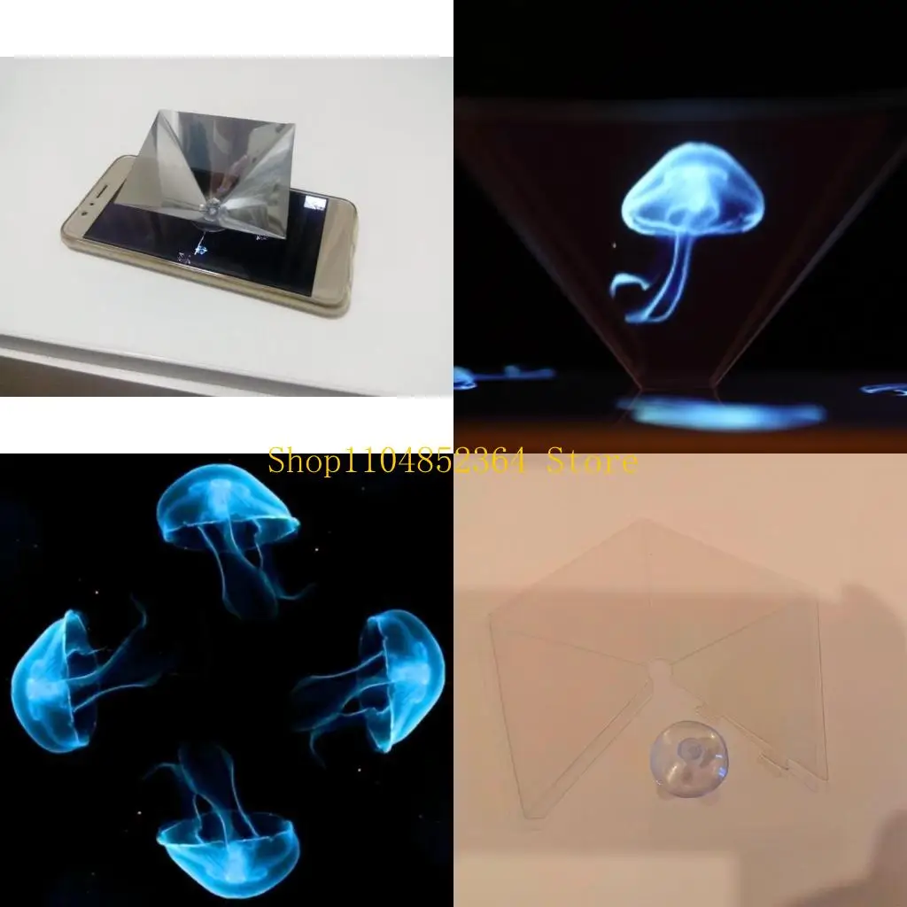 

652F Universal Smartphone Hologram Display Projector Py Ramid