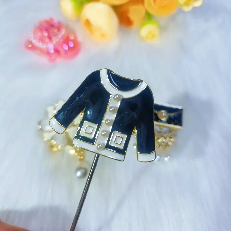 

3pcs Fancy Beads Handmade Retro Small Fragrant Wind Set Camellia Tassel DIY Phone Chain Bead Pen Clay Bead Accessories F