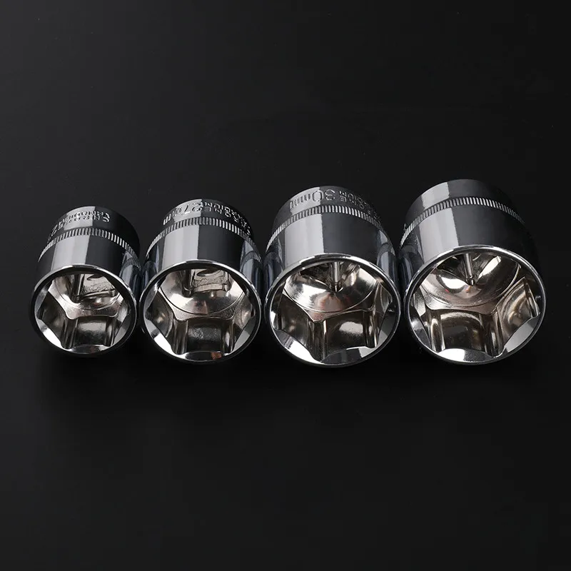 1pc 8MM 9MM 10MM 11 12 13 14 15 16 17 18 19 20 21 22 23 24 hexagon 1/2 short socket Wrench Head Sleeve Chrome vanadium alloy