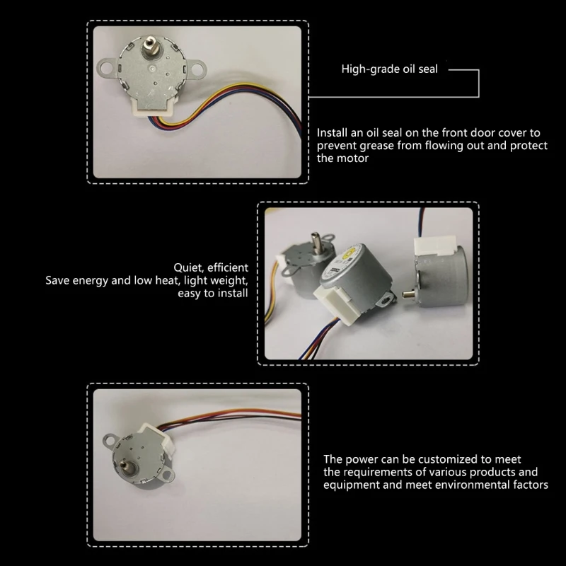 24BYJ48 4 相 5 線式ステッピング モーター エアコン交換用ファン モーター