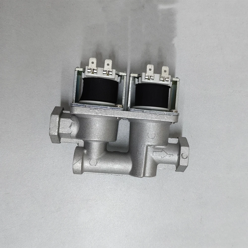 Universal Solenoid Valve Double Solenoid Valve 24V for Gas Oven with internal thread adapters Repair Parts