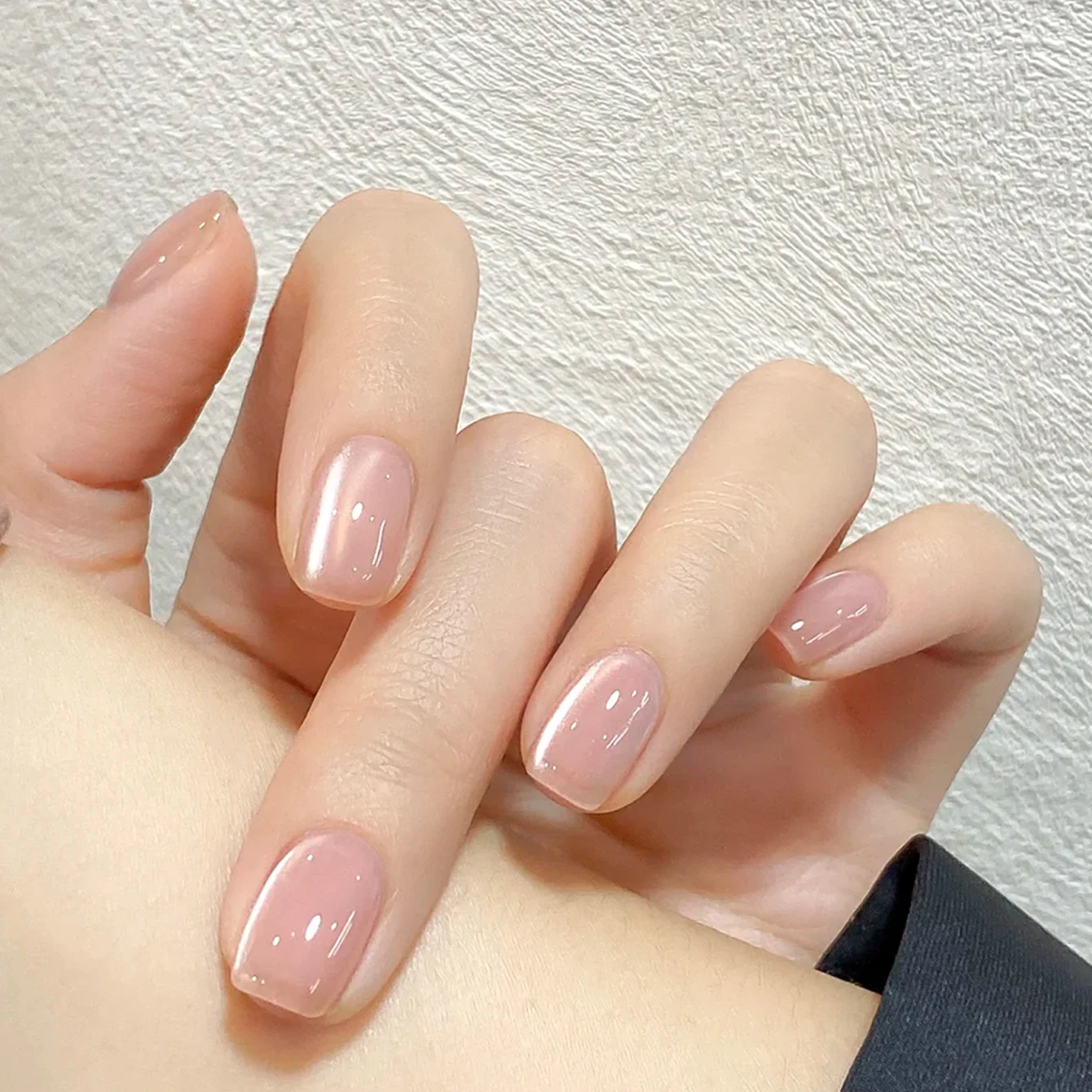 1 stücke TC Sommer Herbst Beliebte Bleaching Lychee Blase Cat Eye Gel Nagellack Eis Transparent Nude Rosa Glas Perlen nagel Kunst