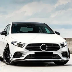 Car Front Bumper Lip Splitter Spoilers For Mercedes Benz A Class V177 W177 A35 A180 A200 A220 A250 AMG 2019-2022 Tuning BodyKits