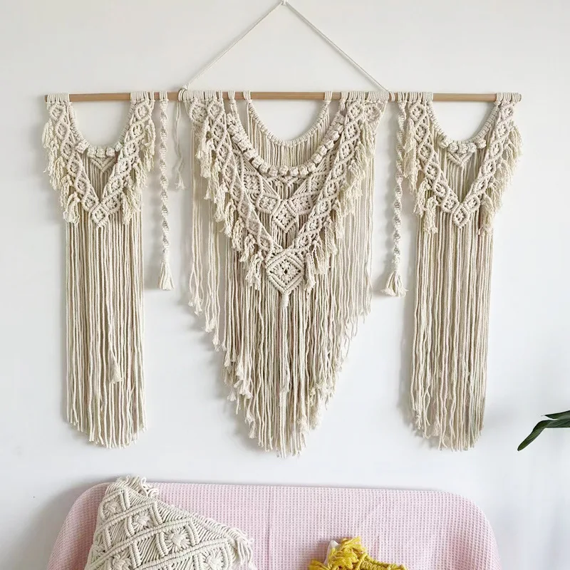 Famous Bohemian Tapestry Hand-woven Tapestry Tassel Wall Decoration Famous Residence Decoration Nordic Hotel Interior Decoration