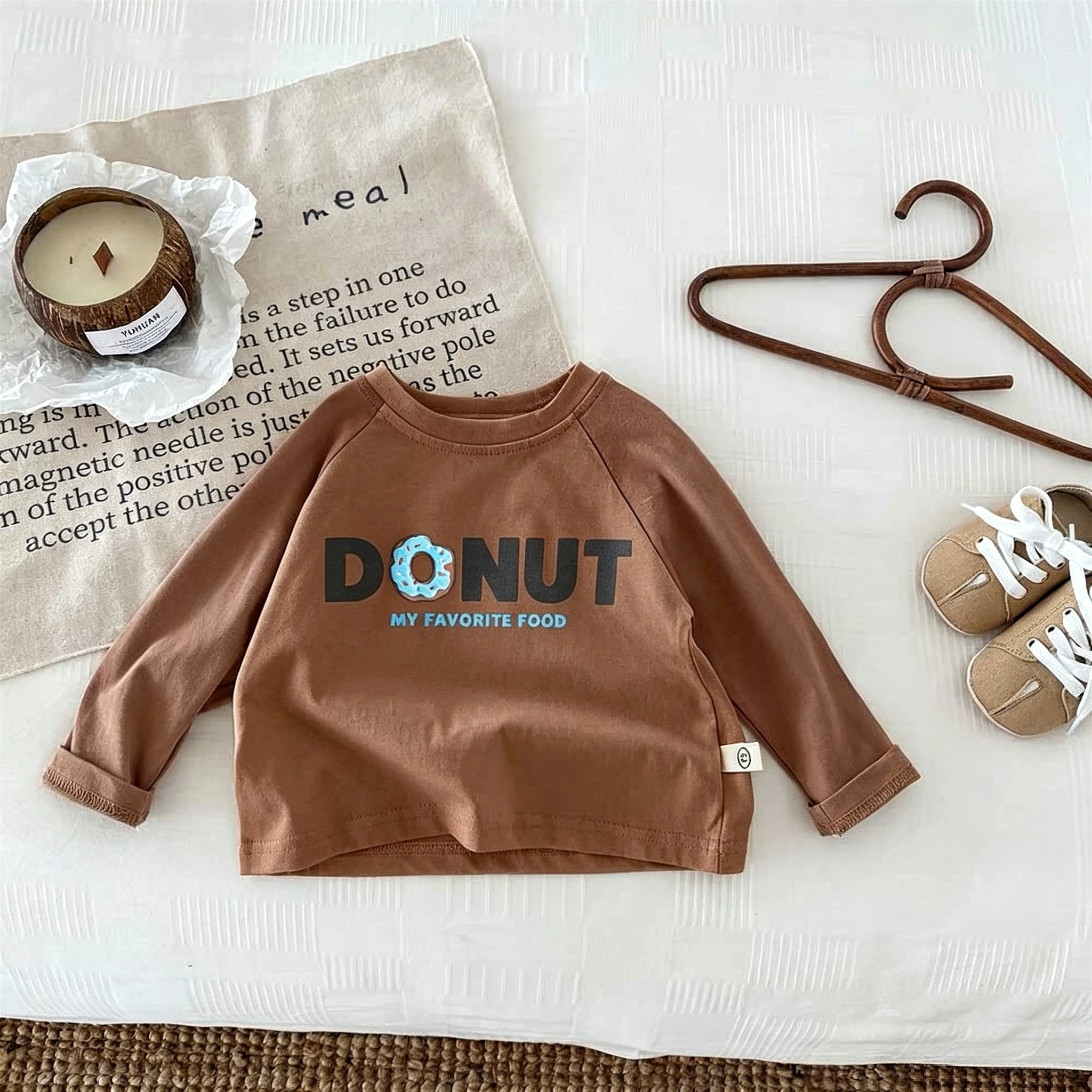 9m-7y Baby Boys Clothes Printed Fashion Kids Long Sleeve T-shirt Base Shirt Spring Fall Clothing Simple Versatile Child Blouse