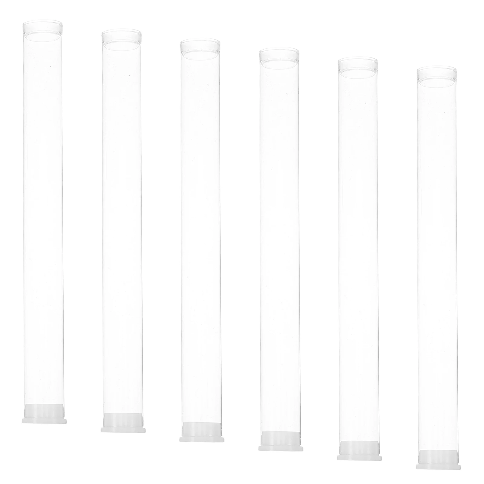 

6Pcs Transparent Incense Storage Tubes Clear Plastic Small Storage Tubes for Stick Holder Meditation Aroma Burner Stick