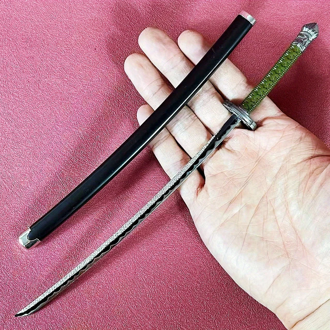 8.6inch Mini Anime Elden Katana Moon Blade Ninja Knife Metal Sword Steel Real Size Japanese Katana  Original Samurai Sabre Toy