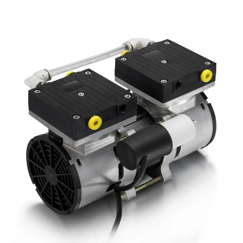 Aluminium Alloy G1/8 Connector Alternating Current Machine AC Micro Diaphragm Oil Free Small Air Gas Pump For Vacuum Lifter