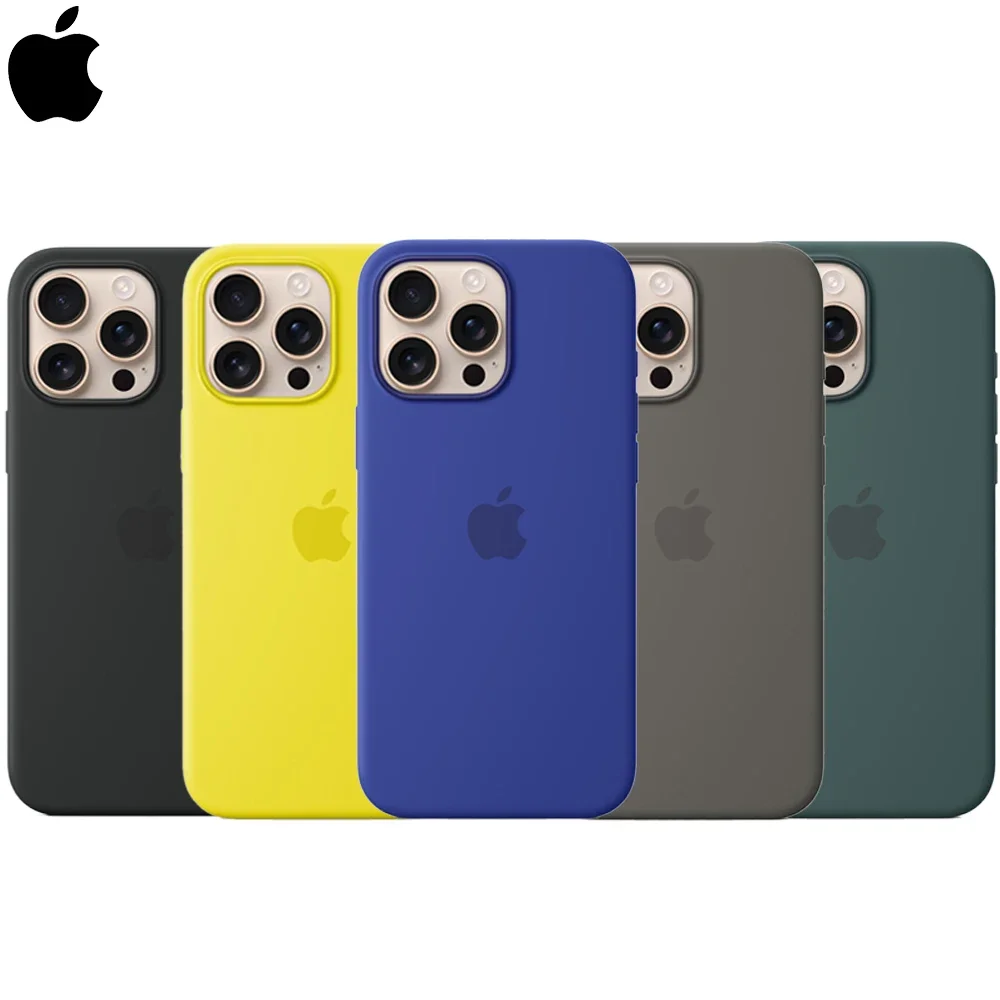 Original Liquid Silicone Phone Case for iPhone 12 13 14 15 16 Pro Max Apple Cases for iPhone 12 13 mini 15 16 Plus Full Cover