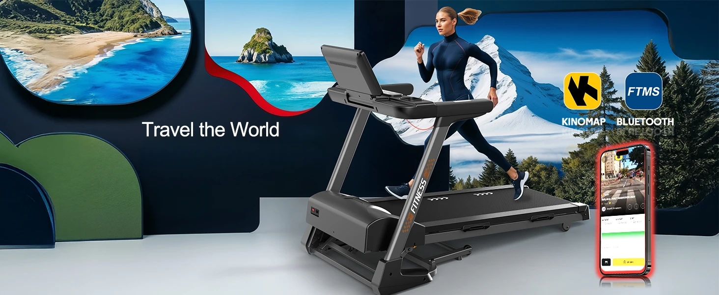 Klappbares Laufband | 18 Stufen automatische Neigung | 18 km/h Höchstgeschwindigkeit | 4,5 PS Motor | Laufband mit 150 kg Tragfähigkeit für Heimfitness – Detail 6