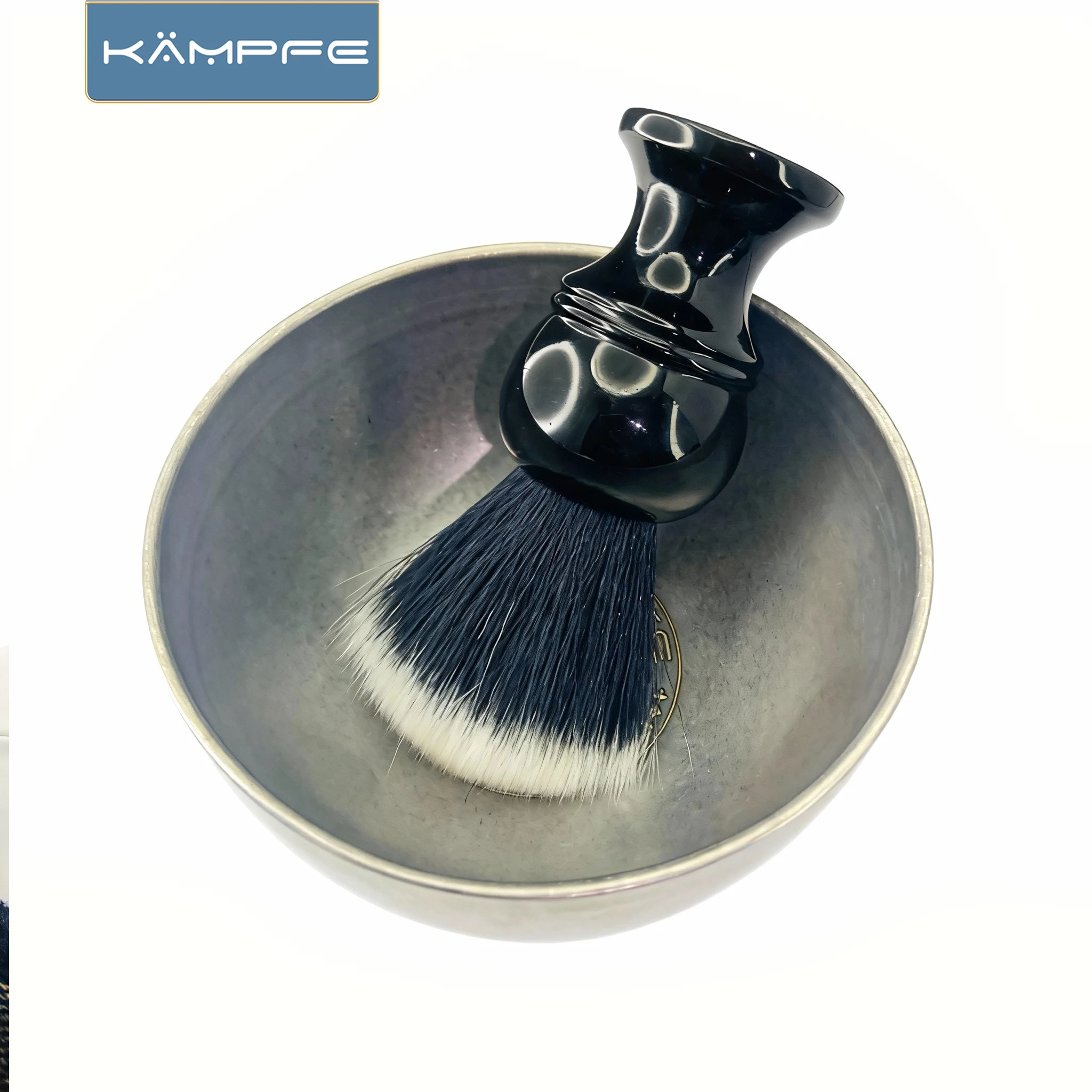 KAMPFE Stainless Steel Reusable Shave Bowl For Men Portable Household Shaving Tool Large Capacity