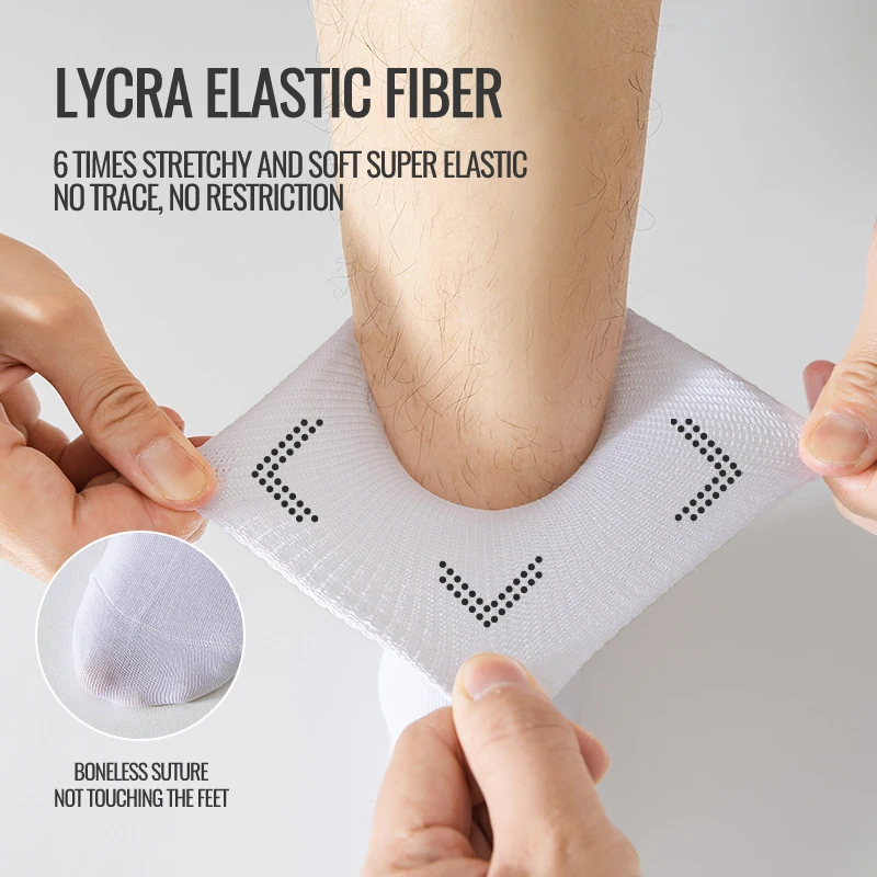 MiiOW calcetín de talla grande para hombre, calcetín de algodón puro, antiolor, pies gordos, calcetín suelto ensanchado elástico, calcetín de compresión para ancianos, calcetín sin encuadernación
