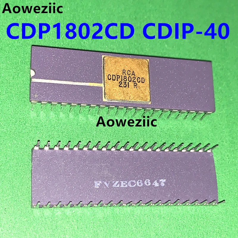 CDP1802CD RCA CDP1802 CDIP-40 Microprocessor 1802 Old CPU 40-Pin Ceramic Package