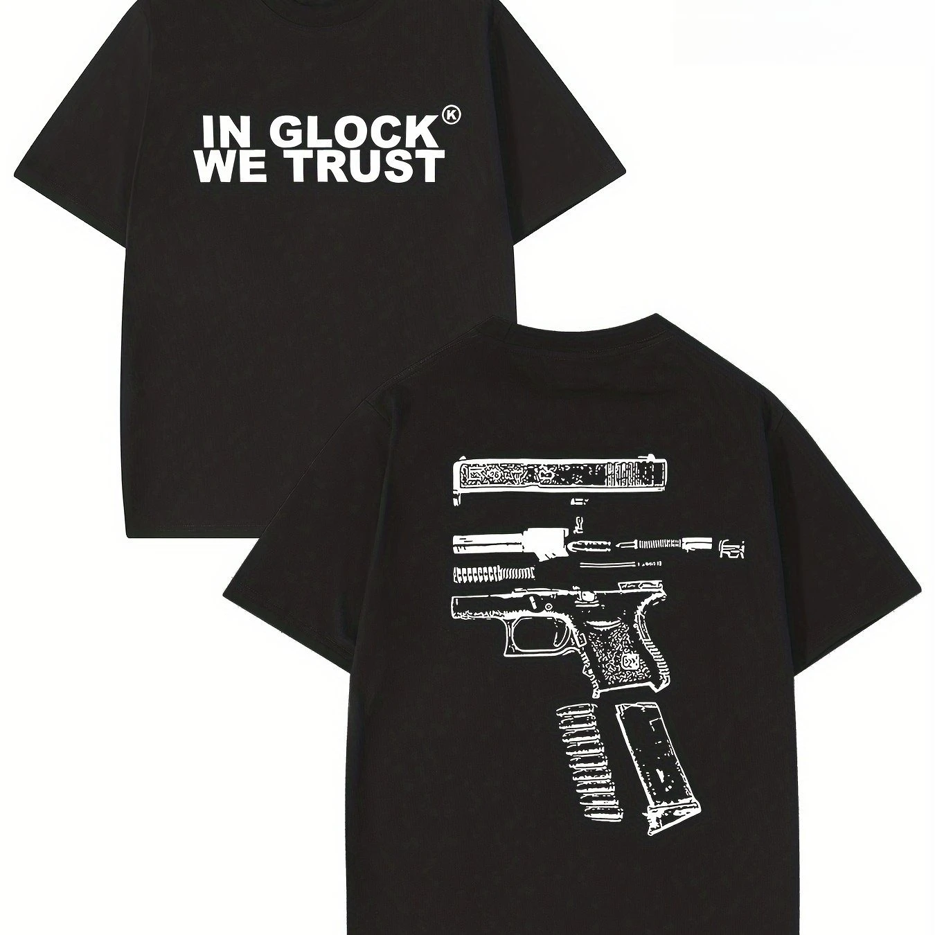 

Футболка Гра тоже Glock Pour Hommes 100_Coton Impression Transpiration Respirant De Haute Qualité Facile À Détendre
