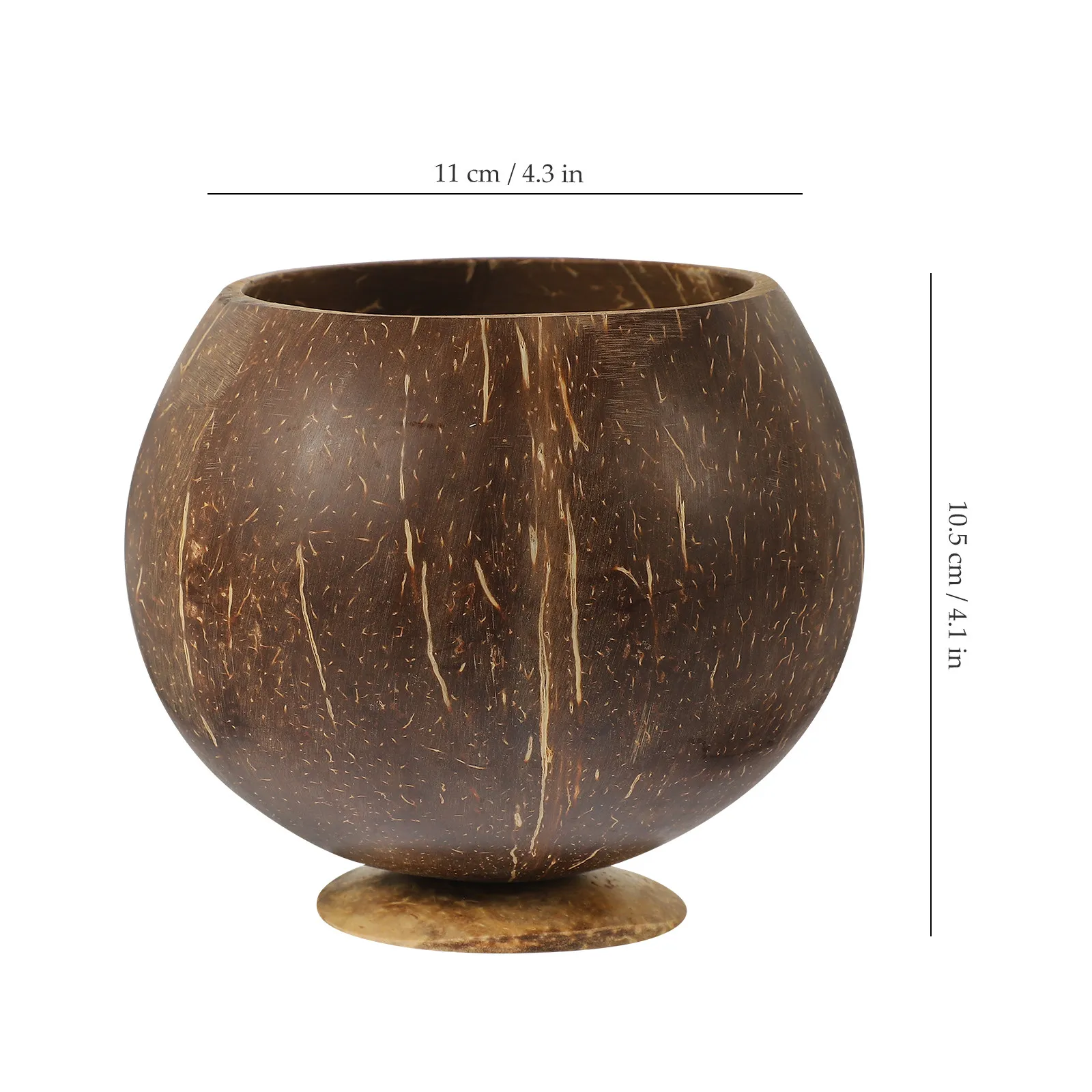 Coconut-Shell Cup Natural Unique Design Beverage Cup Dessert Bowl Coconut Fruit Bowl Beach Party Supplies Coconut Cups view 5