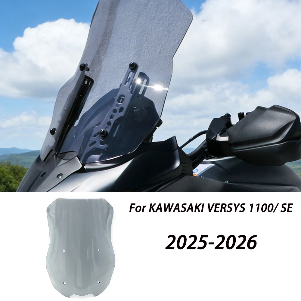 For KAWASAKI VERSYS 1100/ SE Modification Windshield VERSYS1100/ SE Motorcycle Dedicated Front Raised And Widened 2025-2026