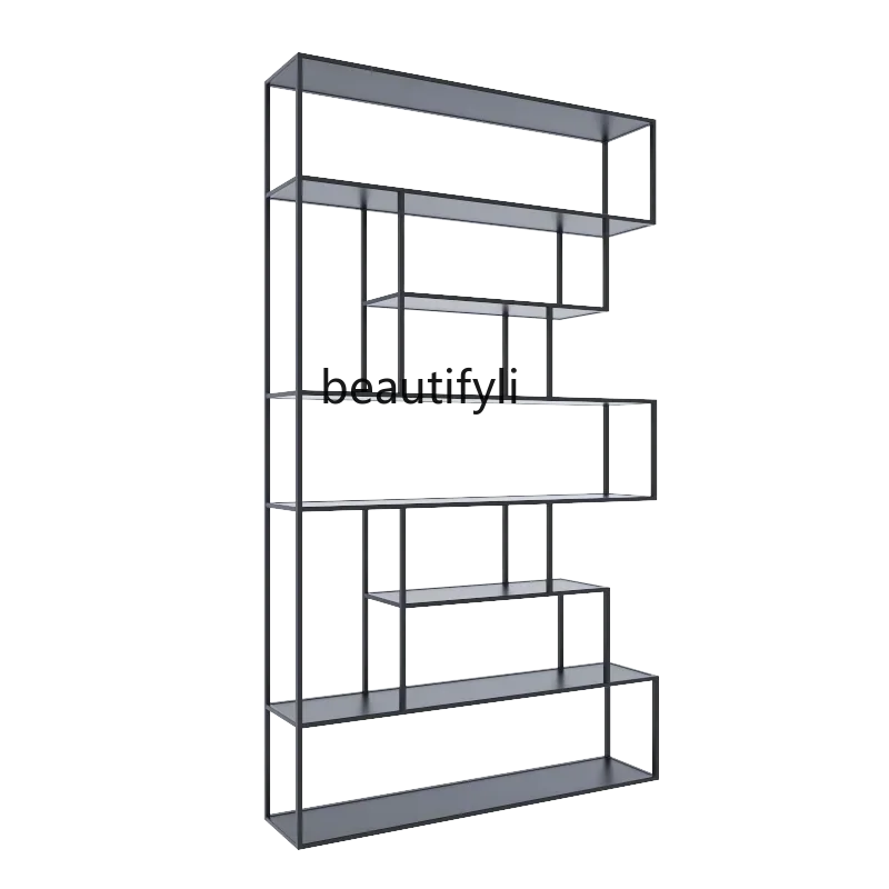 Shelf Floor to ceiling flower stand partition store display office bookcase Nordic