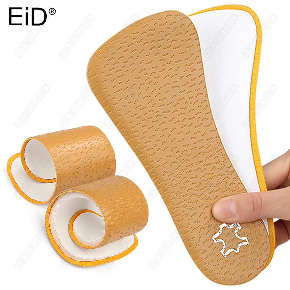 

Leather Orthopedic Insoles O Shaped Legs Valgus Varus Correction Plantar Fasciitis Foot Care Men Women Shoes Pads insoles