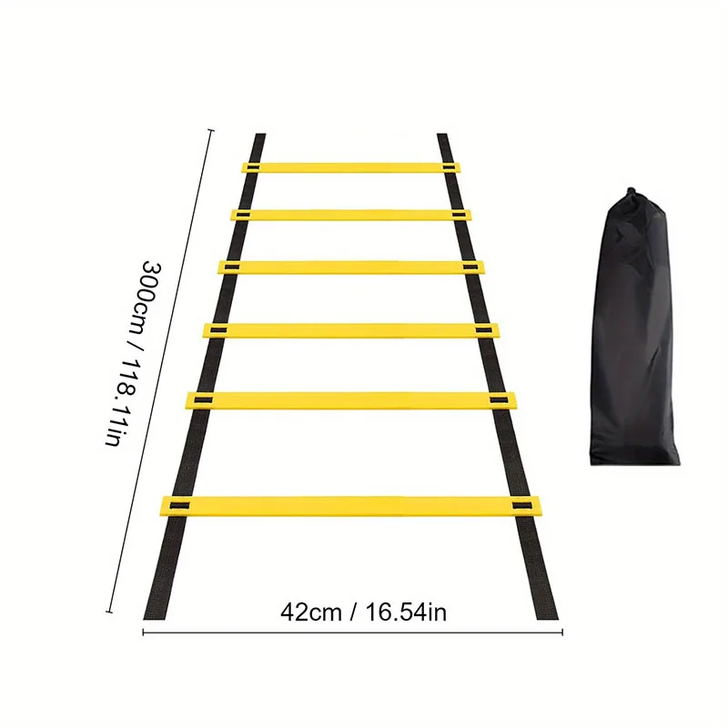 Sports Agility Ladder Football Adjustable Ladder Agility Training Ladder Jumping Fitness Body Coordination Warm-Up Training Tool