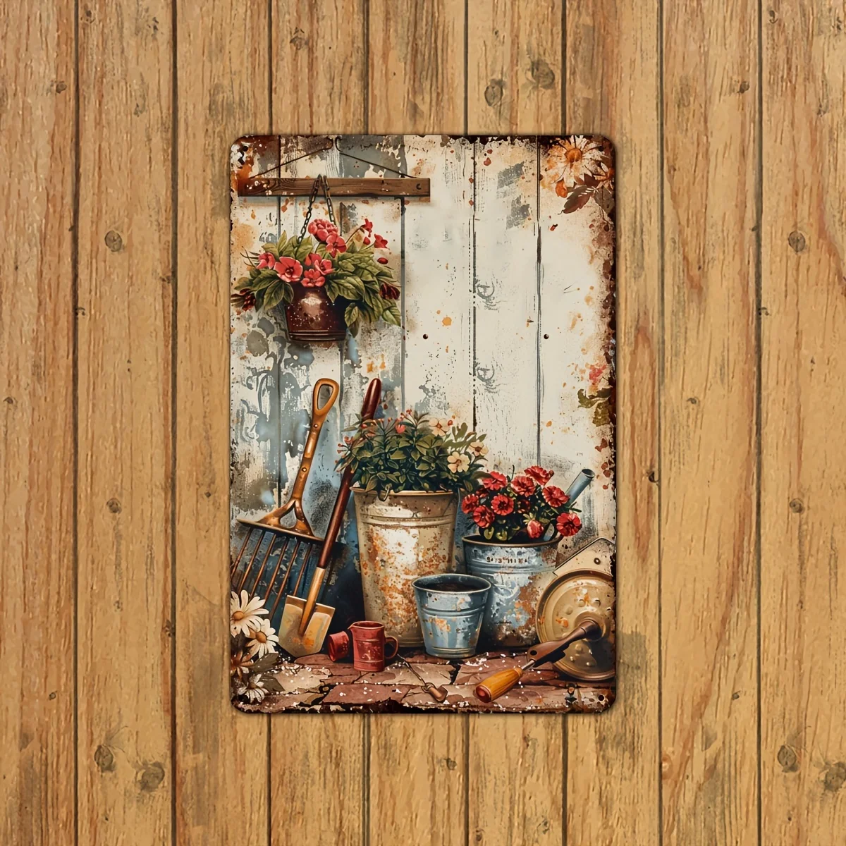 Gardening Tools Vintage Metal Sign, Indoor Outdoor Decorative Hanging  Painting, Wall Room Residence Bedroom Restaurant Bar