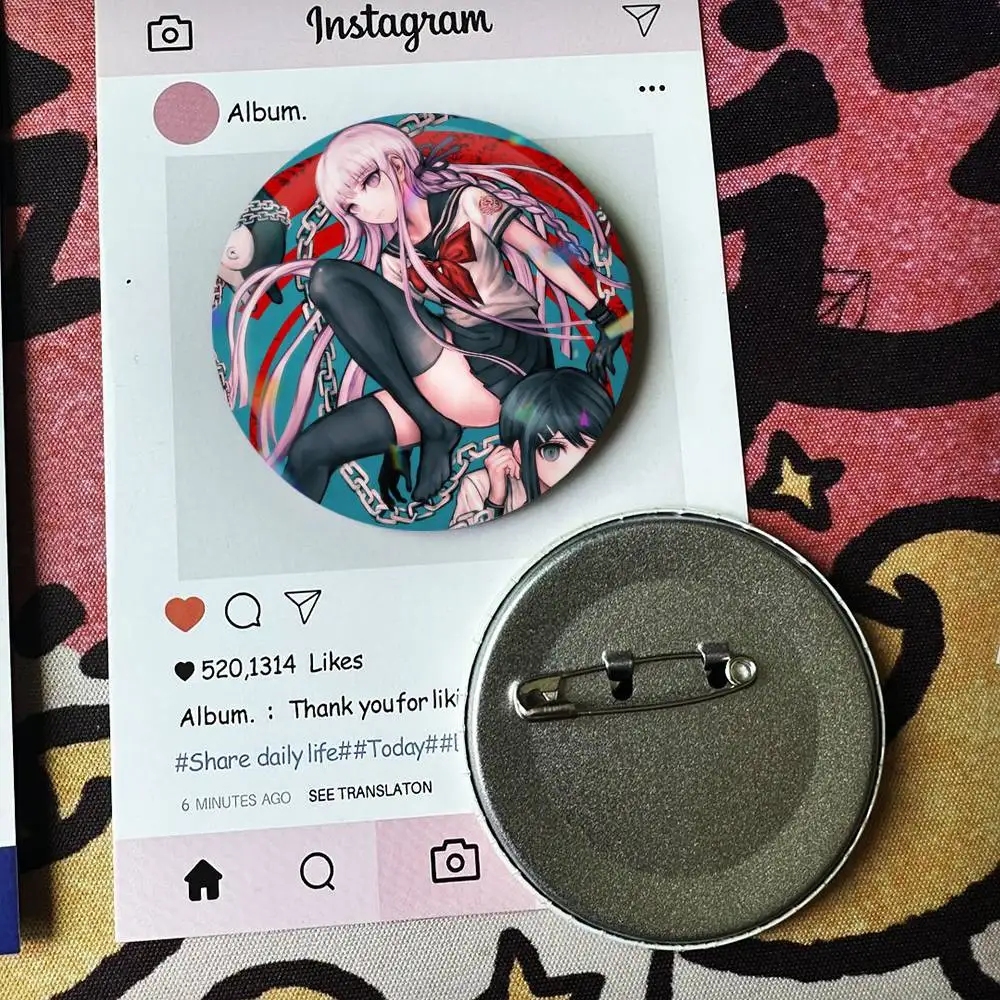 Games Danganronpa Popular Laser Badge Applicable For Backpack Clothes Hats Decor Creative Accessories - view 3