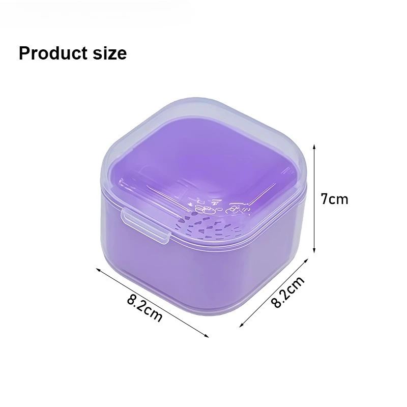 1Pc Nail Drill Bits Cleaning Box Polishing Tools Soaking Tray Square Double-layer Filtering Nail Art Drill Bits Cleaning Box