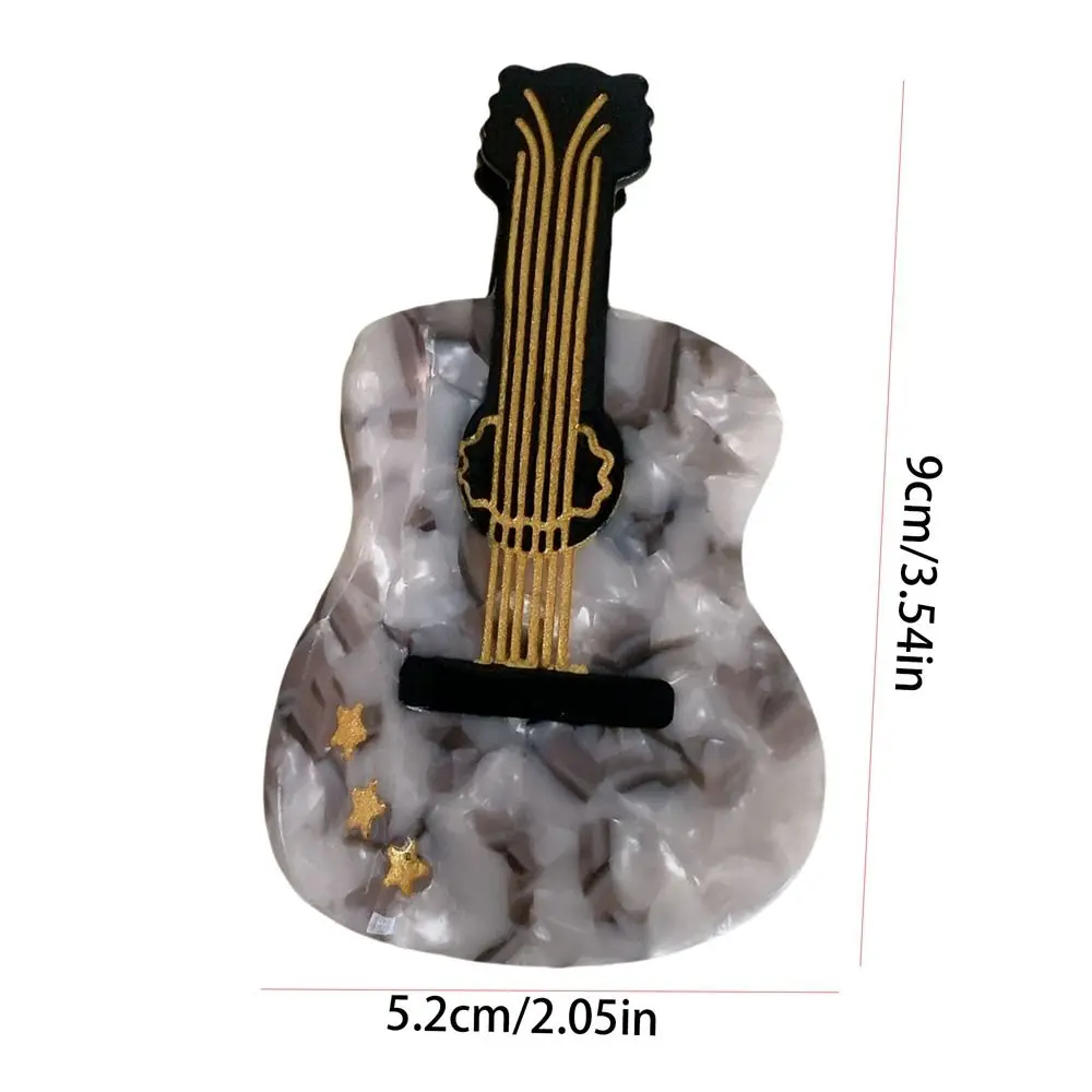 حمض الخليك خلات الغيتار مشبك شعر الكرتون الماس حجر الراين مشبك شعر انتزاع كليب إكسسوارات الشعر مشبك القرش الكبير الإناث