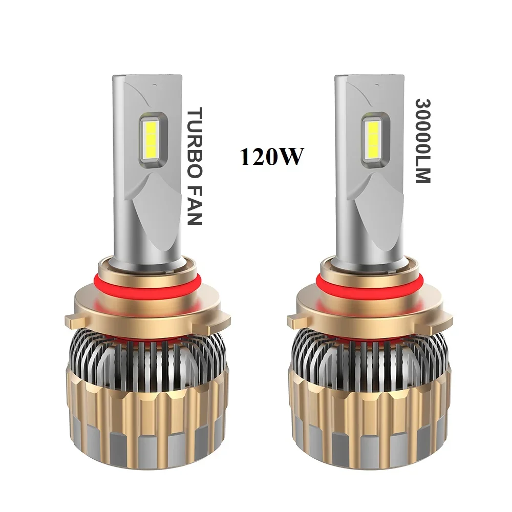 

Super Bright 30000LM Car Led Bulb 120W 12V 24V Led H11 Canbus H1 H4 H7 Foco Led Headlight for Auto Cars