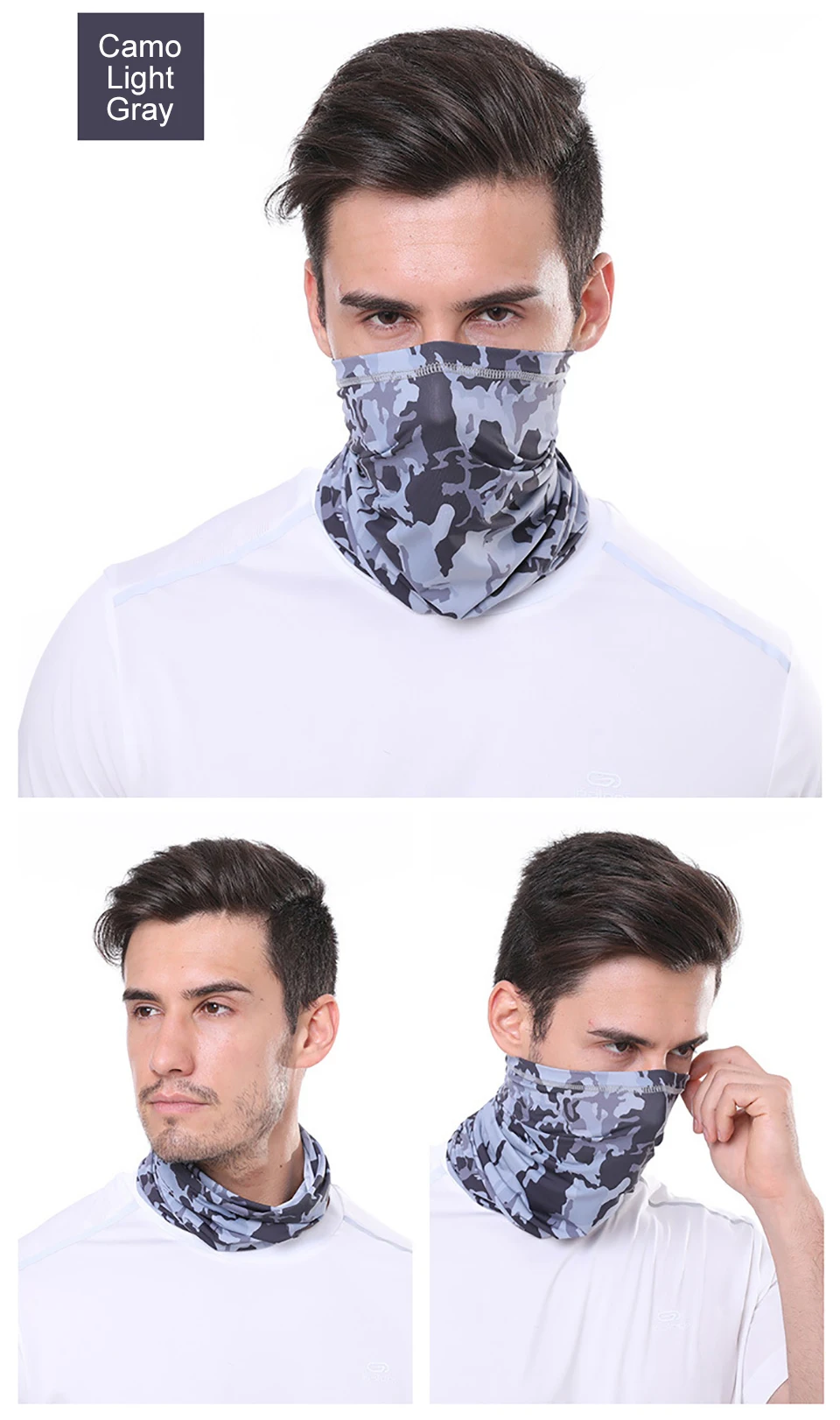GTUBIKE Eisseiden-Bandana, atmungsaktiver UV-Schutz, Wandern, Gesichtsmaske, Outdoor-Sport, Sonnenschutz, Angeln, Gesichtsbedeckung, Schal – Detail 19