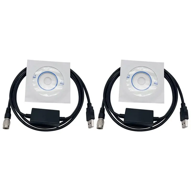 【SPECIAL OFFER】2Pcs New Download Data USB Cable for Total Stations 6 PIN CABLE 352 / DTM 522 / DTM 322 / DTM552