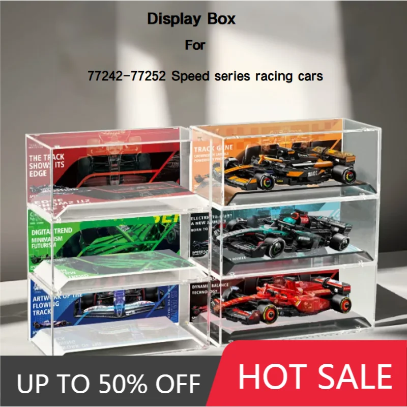 Suitable For 77258 77259 77251 Speed Racing Series Display Box ，Building Block Set Not Included