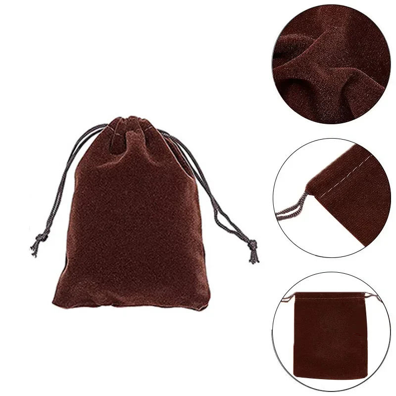 10 unids/set bolsa corta de dados de felpa bolsas con cordón para tarots tarjeta joyería juegos de mesa juego de rol dados paquete de franela de alta calidad