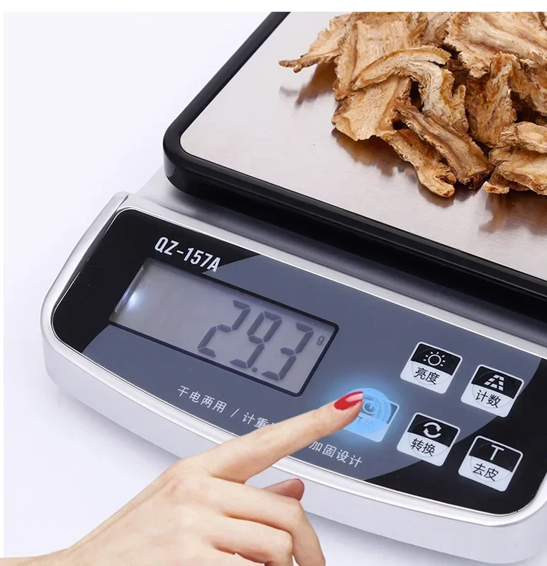 QZ-157A Electronic Scale USB Charge Precision Kitchen Balance Food Scale Household Coffee Scale Smart Digital Baking