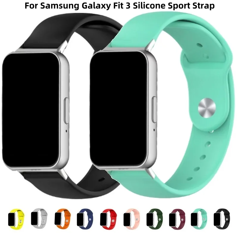 Cinturino in Silicone per Samsung Galaxy Fit 3 accessori per orologi bracciale sportivo per Samsung Galaxy Fit 3 Correa cinturino di ricambio