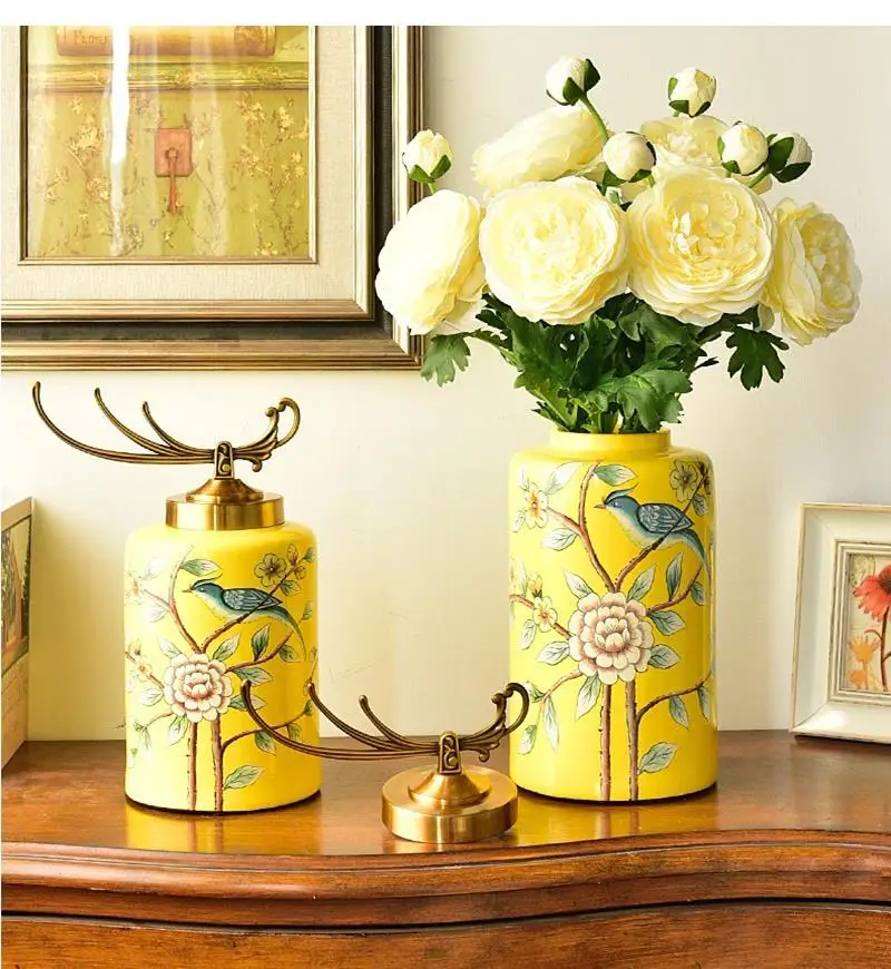 Ceramic Storage Jars, Home Decorations, Vases, Multi-purpose Candy Tea Living Room Desktop Furnishings