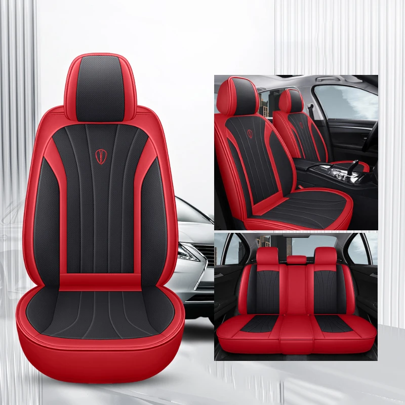 Universal Car Seat Cover Full Set For Mazda 2 3 BL BK 6 GJ GG CX7 CX5 CX4 CX3 Axela PU Leather Cushion Auto Accsesories Interior