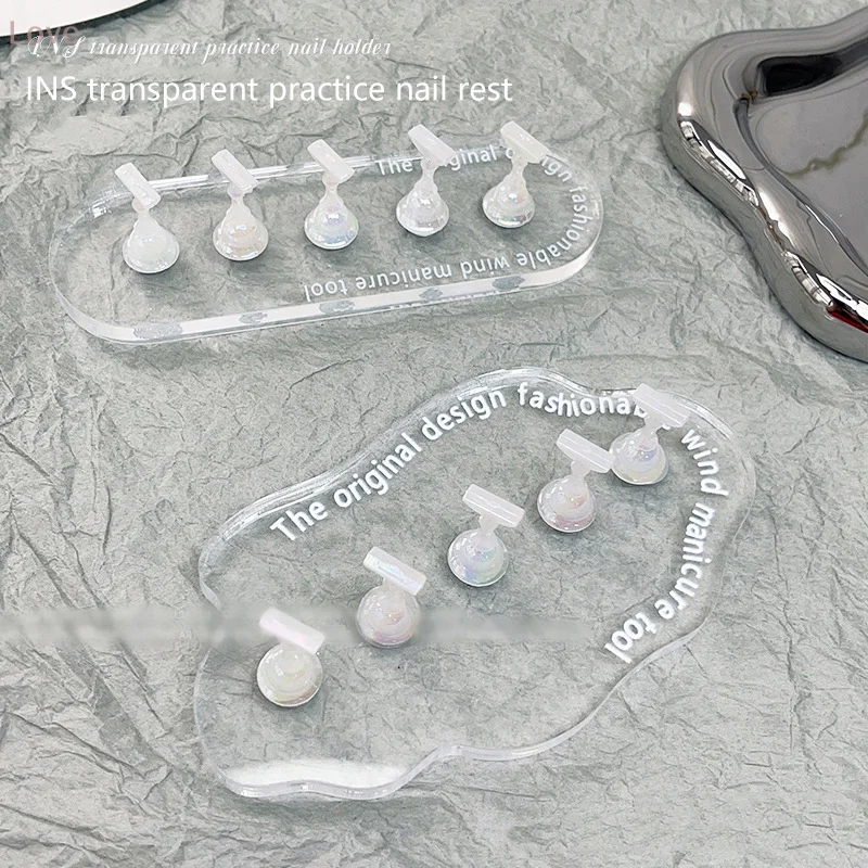 [L&P] マグネットネイルホルダー 付け爪練習スタンド クリスタルベースホルダー ネイルアートディスプレイ アートサロンDIY＆練習用
