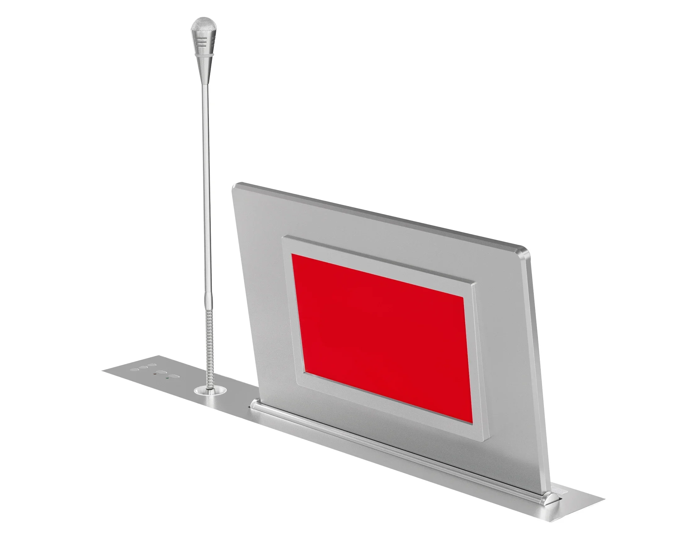 NEW Ultra-thin dual screen with microphone can be customized with high quality design video conference monitor lifter