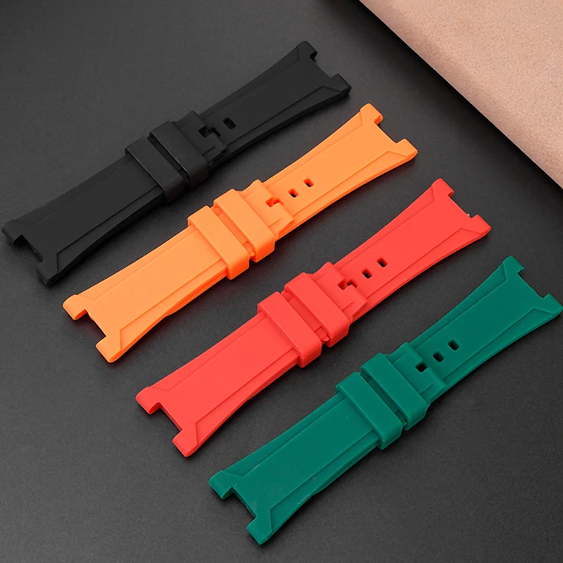 Silicone Rubber bracelet For Renault Gemini watch strap accessories 8840129 8840119 8840139 series watchband men's wristbands