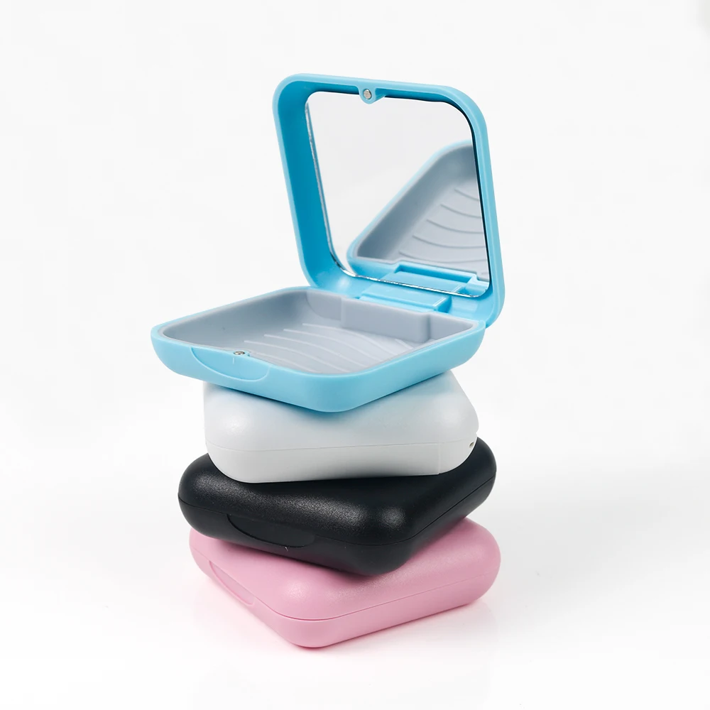 20pcs Magnetic-Closed Dental Box Autoclavable Orthodontic Aligner Brace Storage Boxes Plastic Square Retainer Case