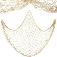 39x79in Beach Themed Fish Net Decorations for Pirate, Mermaid, Beach Party Home Bedroom Decor
