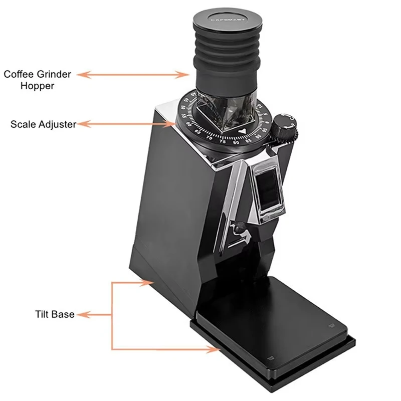 ABRE-Tilt Base Stand For Eureka Mignon Grinder Tilted Base With Tray,Incline Stand With Tray For Eureka