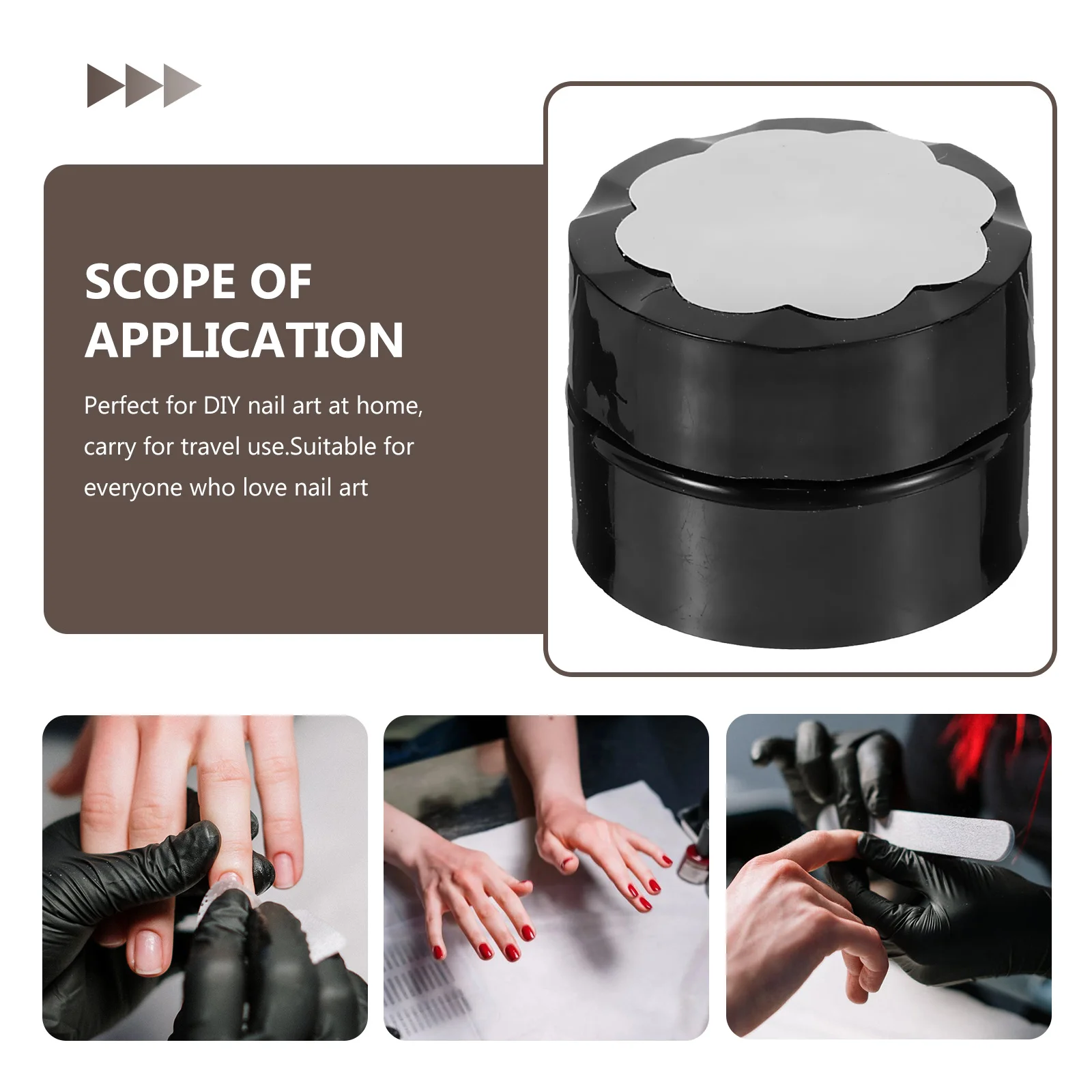 ยาทาเล็บเจลโลหะสีเงิน 1 ชิ้น แฟชั่นผงวิ้ง ล้างออกได้ ชุดเจลทาเล็บ อุปกรณ์ทำเล็บ