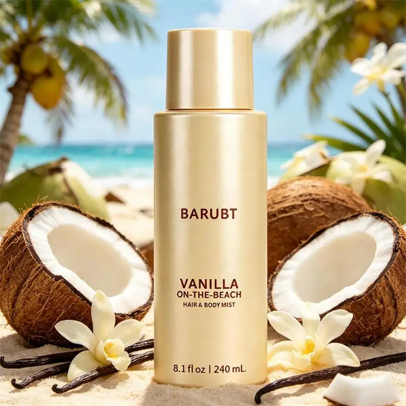 Spray Aromatizante para Cabello con Aroma a Vainilla y Coco, Bruma Natural para Cabello y Cuerpo con Aroma a Jazmín y Ámbar, a Base de Agua, Frescura Duradera, Sin Sensación Pegajosa
