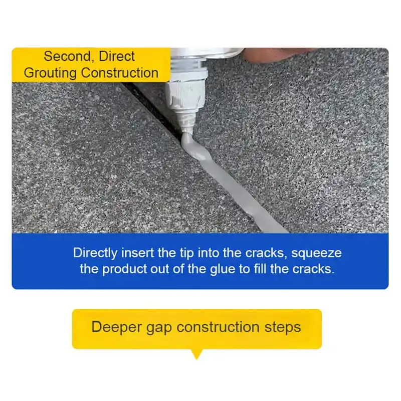 

Клей для уплотнения, 500 г, зазор для стен, быстросохнущий, устойчивый к трещинам, клей для заполнения зазоров, плиты, бетонные трещины, водонепроницаемый ремонтный герметик