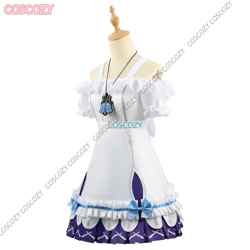 Gioco Genshin Impact Young Clergie Costume Cosplay Parrucca Papillon Fascia per capelli Ornamento Abito di Halloween per ragazze giovani