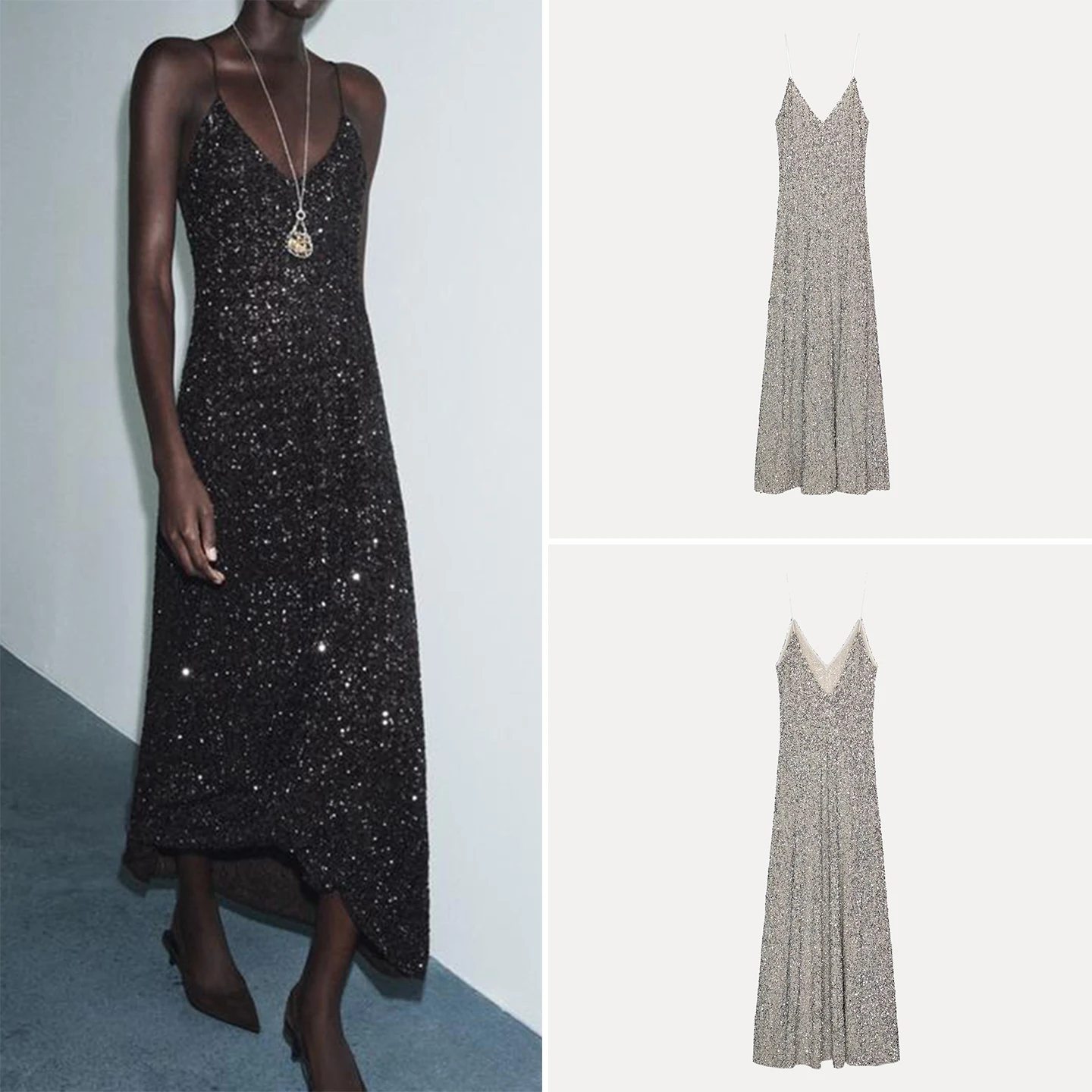 Faionable Ropa interior con cuentas Sle Dr Vestido ajustado decorado con lentejuelas de terciopelo brillante informal de verano para mujer para uso diario