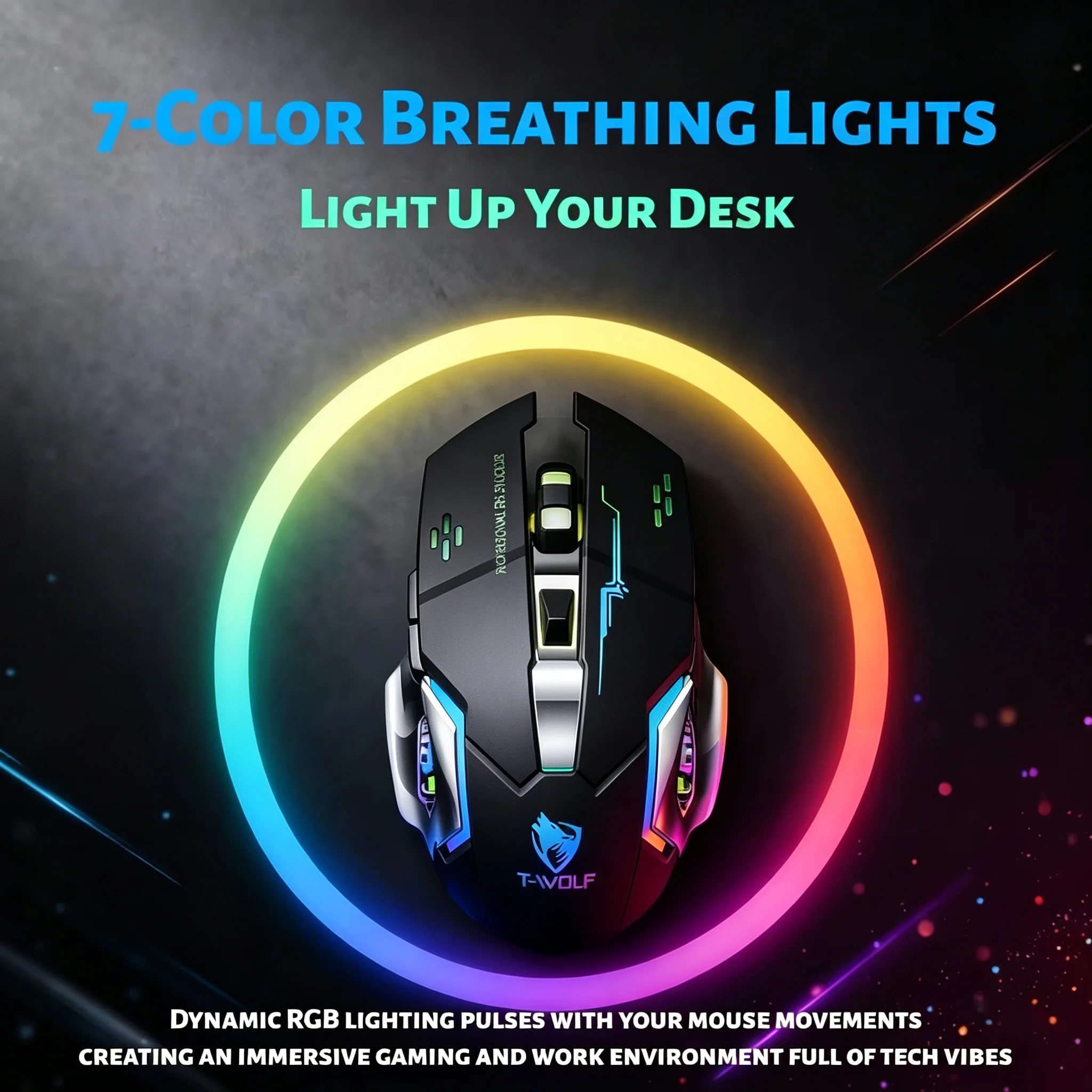 ماوس ألعاب لاسلكي RGB - ماوس T - مراجعة Tech Accessories For Work وسعره