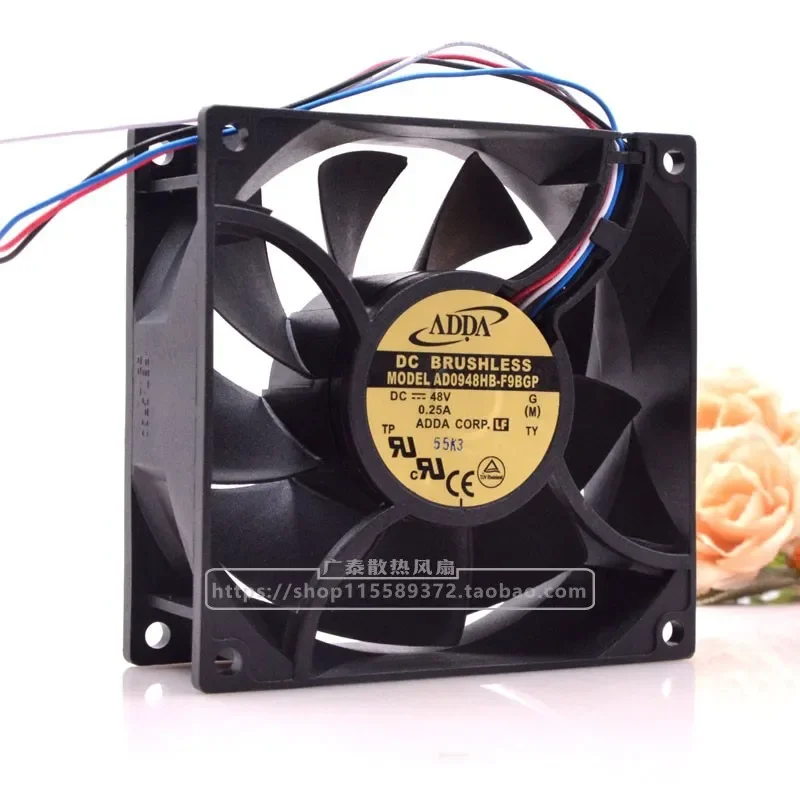 for ADDA AD0948HB-F9BGP 92mm Server Fan 48V 0.25A PWM Temperature Control Cooling Fan 9.2cm